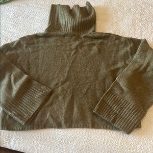 Z Supply Olive Cowl Neck Sweater